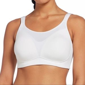 Calia Go All Out Bra Pure White Mesh Panel 34C